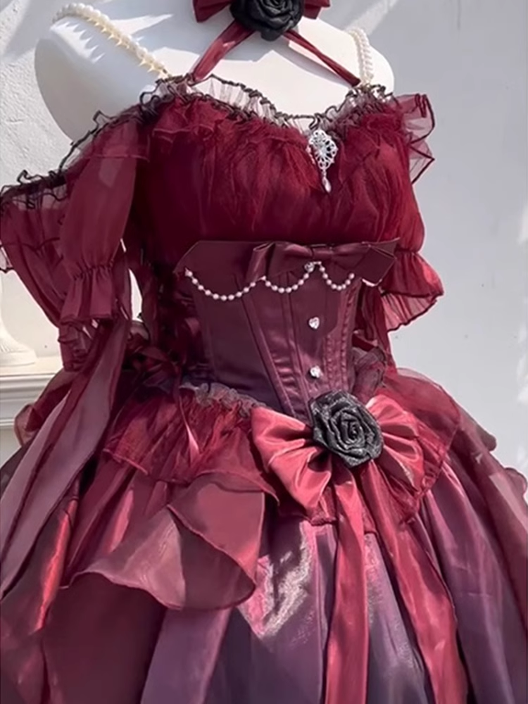 Chic High Low Halter Burgundy Organza Party Birthday Dresses Birthday Outfits