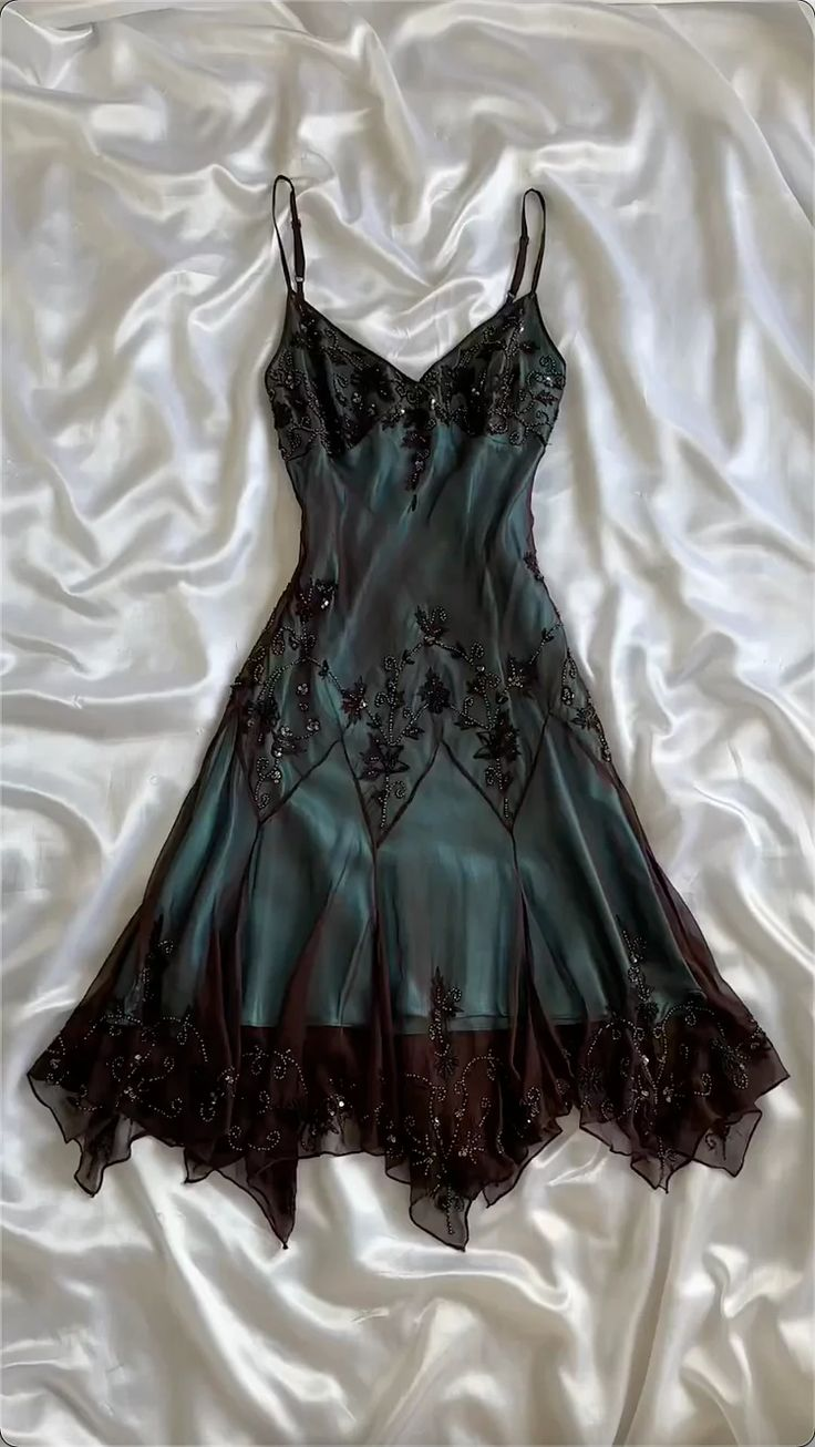 Vintage A line Straps Prom Dress Evening Dresses