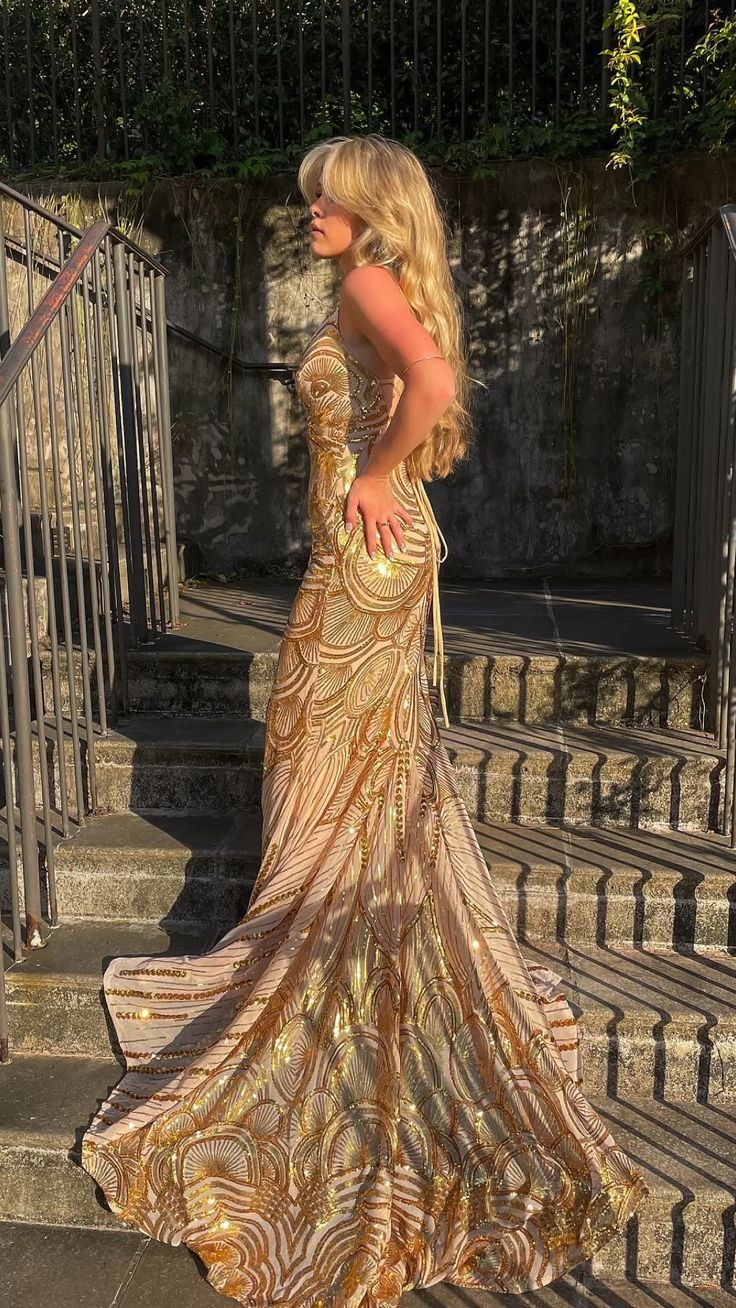 Vintage Mermaid Long Prom Dress Party Evening Dress