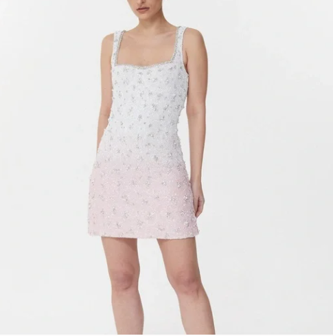 Gorgeous Sheath Square Neck Sequin Short Homecoming Dress Cocktail Dress
