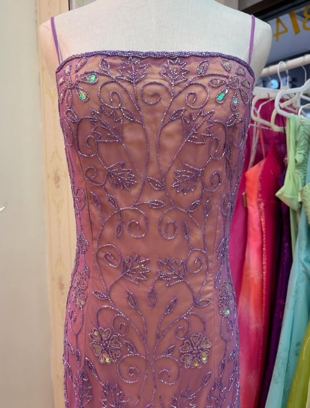 Gorgeous Spaghetti Straps Tulle Beaded Mermaid Evening Dress,Long Party Prom Dress