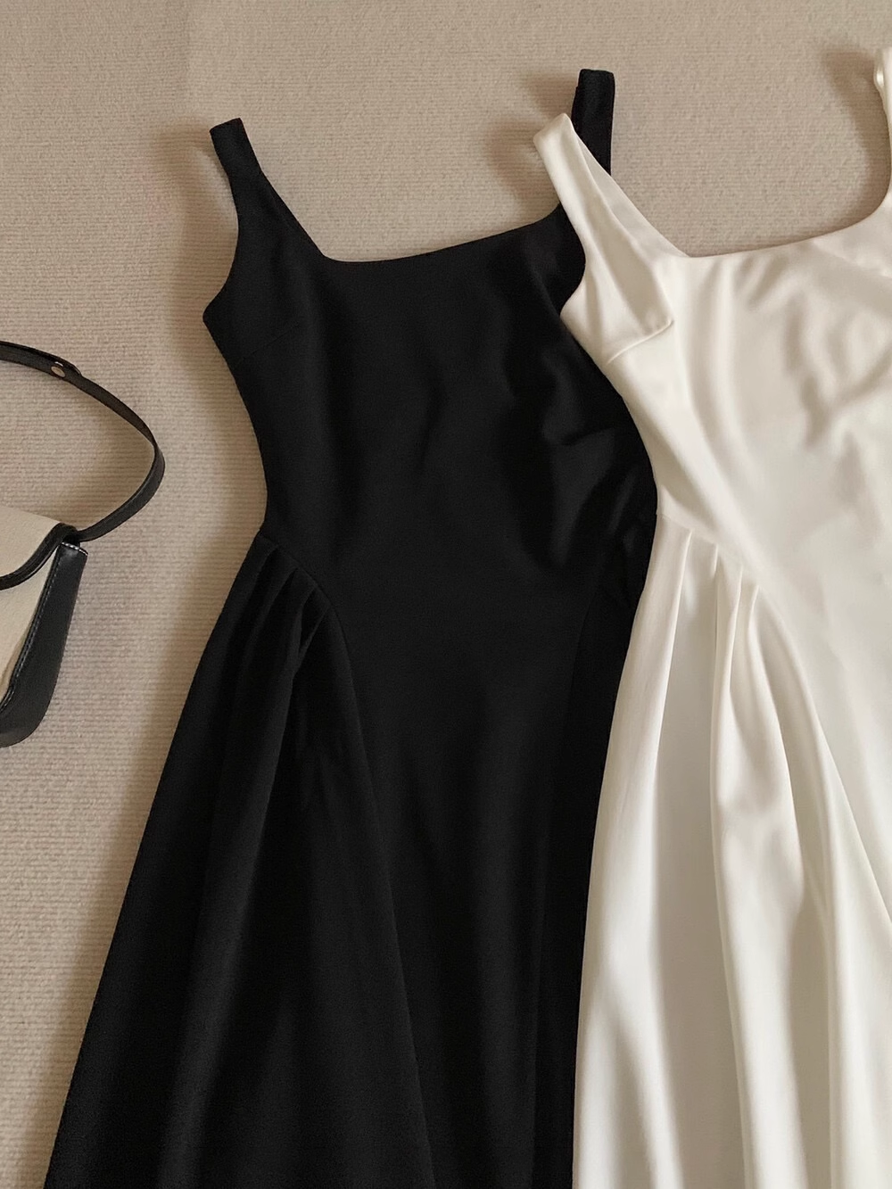 Simple A Line Straps Long Black Women's Holiday Dresses