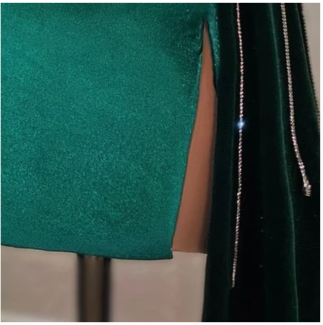 Unique Green Short Party Dress Chic Sleeves Homecocoming Dress