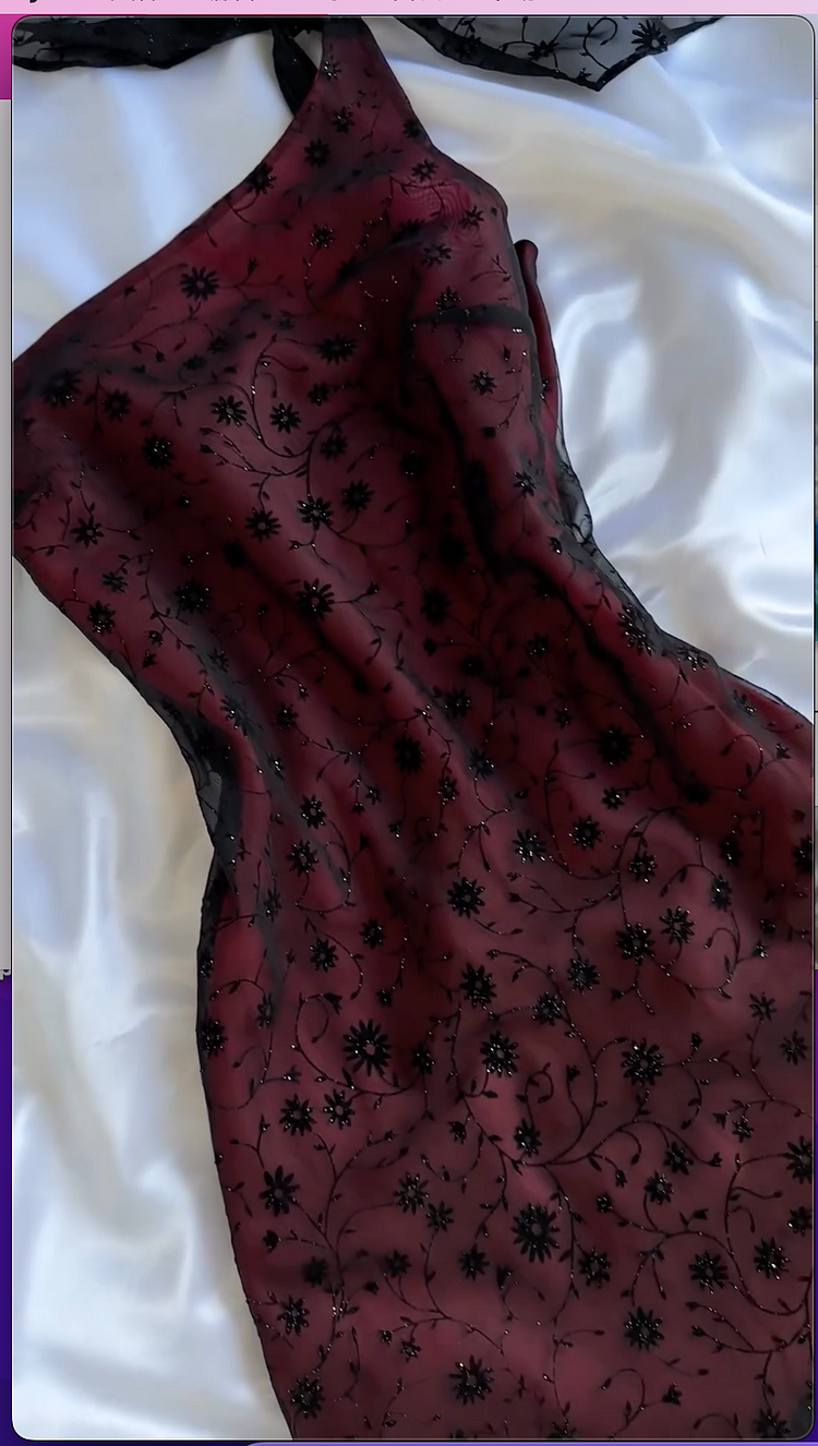 Pretty Burgundy One Shoulder Tulle Sequins Evening Dress,Long Mermaid Party Prom Gown
