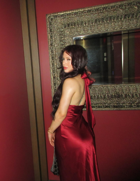 Stylish Halter Sleeveless Burgundy Sheath Long Party Dress Wedding Guest Dress