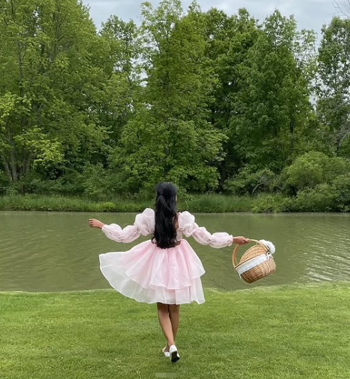 Retro Style Pink A-line Puffy Homecoming Dress,Pink Birthday Party Dress