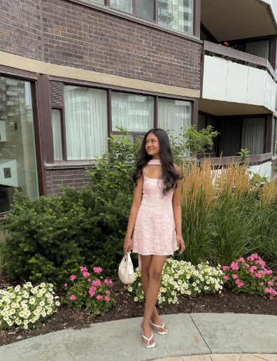 Sparkly Spaghetti Straps Sequin Short Prom Dress Formal Graduation Homecoming Dress With Ribbon