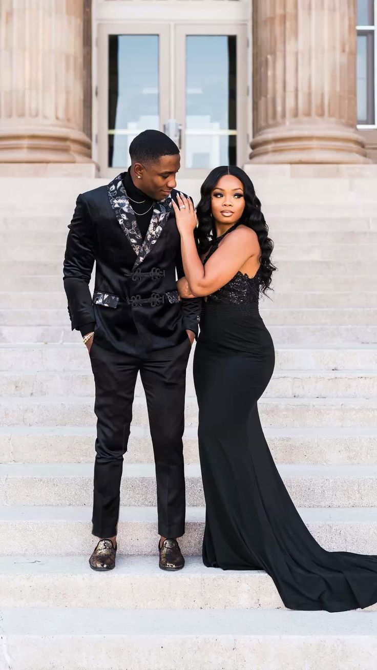 Sexy Black Mermaid Prom Dress With Train,Engagement Dress