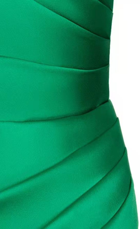 Green Simple Prom Dress Sexy Party Dress Strapless Evening Dress