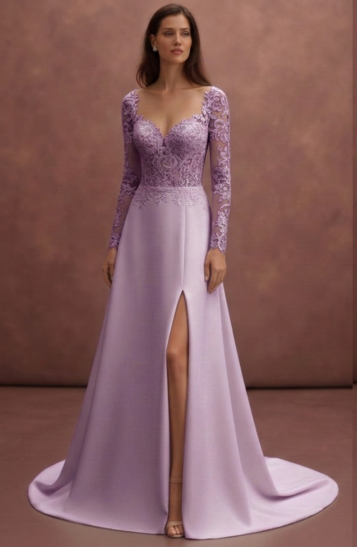 Elegant Purple Wedding Dress for Bride – Romantic Lavender Bridal Gown