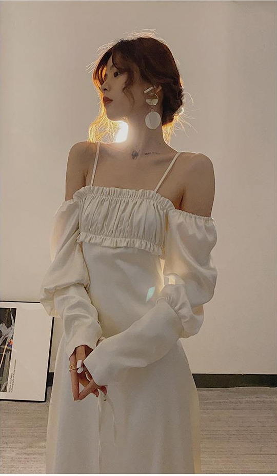 Spaghetti Strasp Simple Prom Dress Chic Party Dress