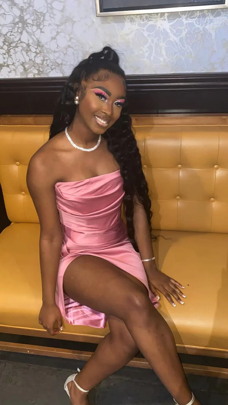 Pink 19th Birthday Dress Black Girl homecoming dress, birthday gown