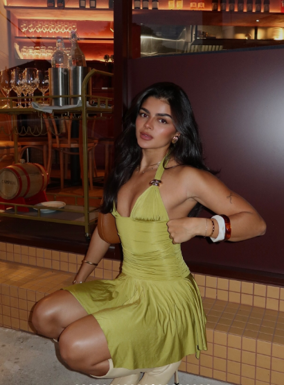 Vintage Halter Olive Green A Line Cocktail Dress Backless Short 8th Grade Homecoming Dress