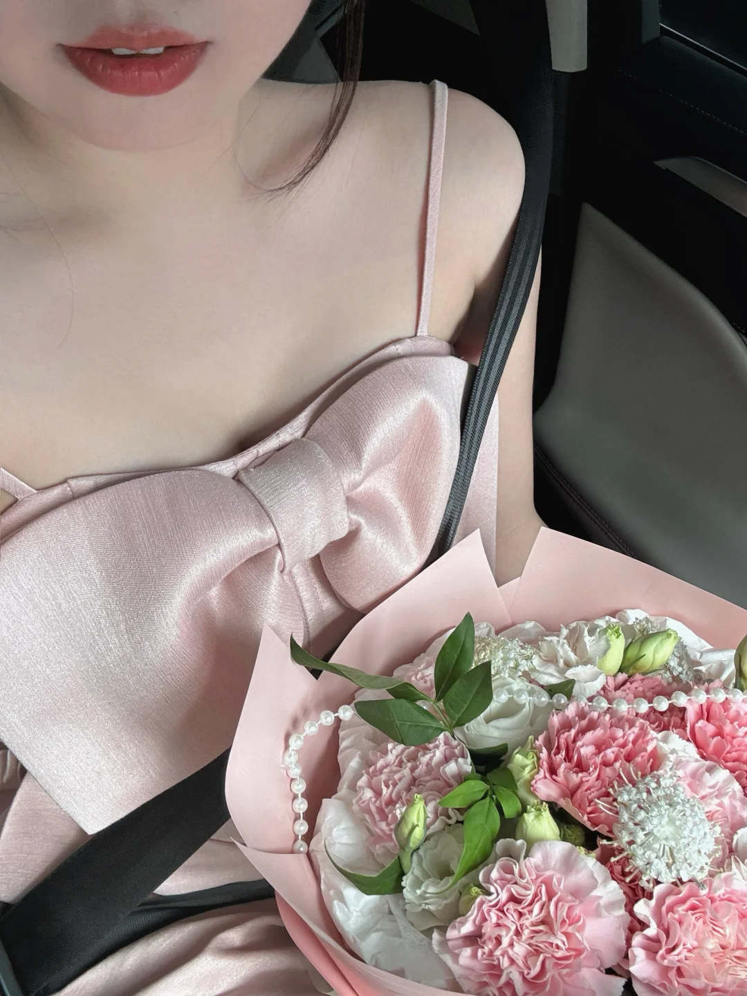 Simple Pink Satin A Line Vacation Dress Birthday Dress Homecoming Dress