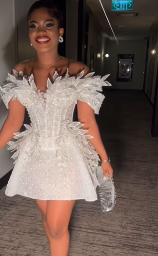 Vintage Pearls Beaded Floral Short Cocktail Dress Birthday Dress White Off The Shoulder Homecoming Dress