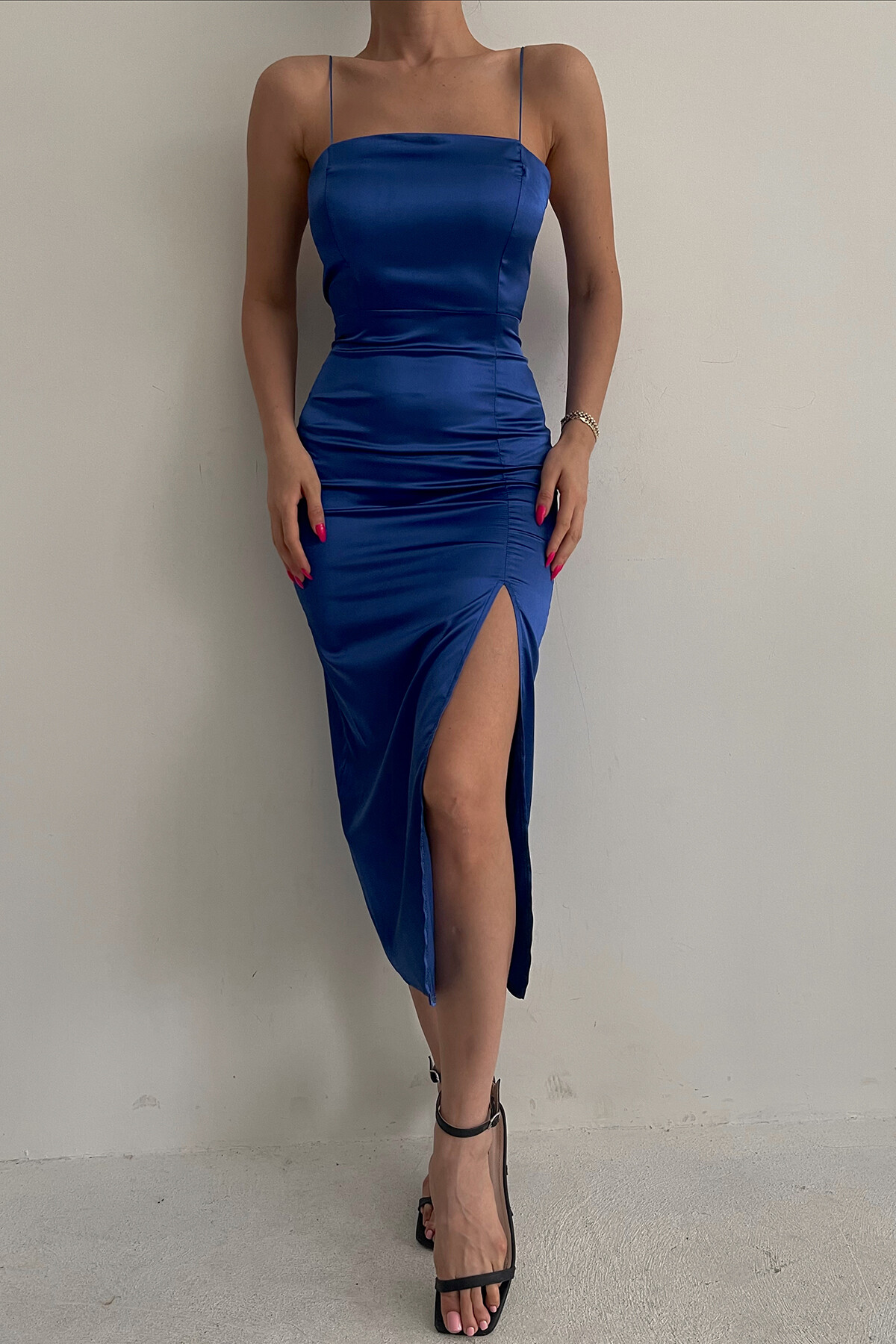 Sexy Sheath Spaghetti Straps Prom Dress Sleeveless Party Dress
