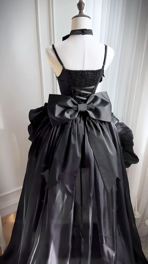 Elegant Black Spaghetti Straps Layered Short Birthday Party Dress 8th Grade Homecoming Dress