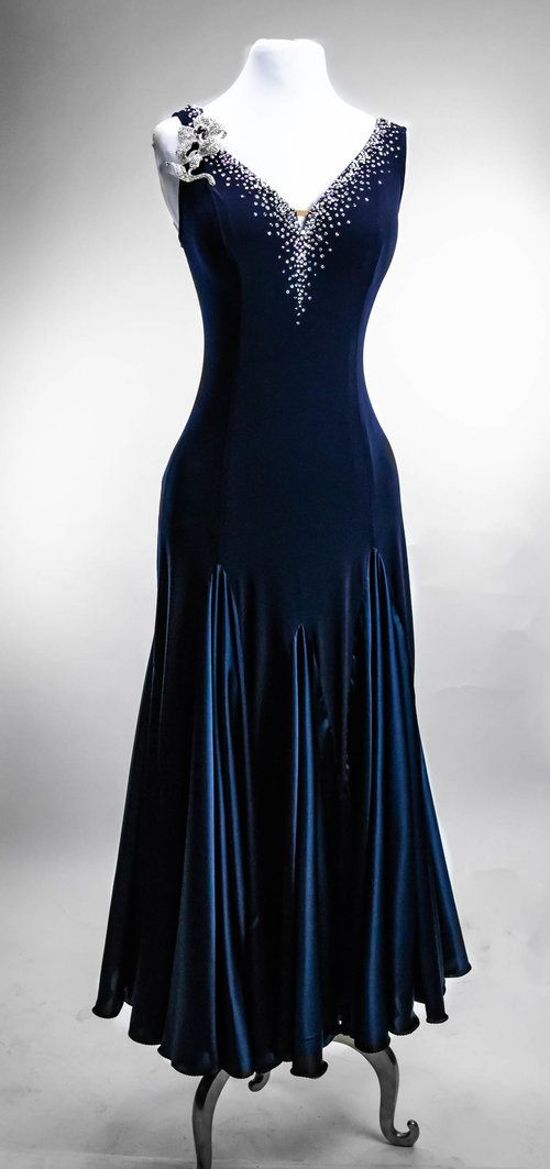 Vintage V Neck Navy Blue Velvet Beaded Satin Mermaid Evening Dress Formal Long Birthday Party Dress