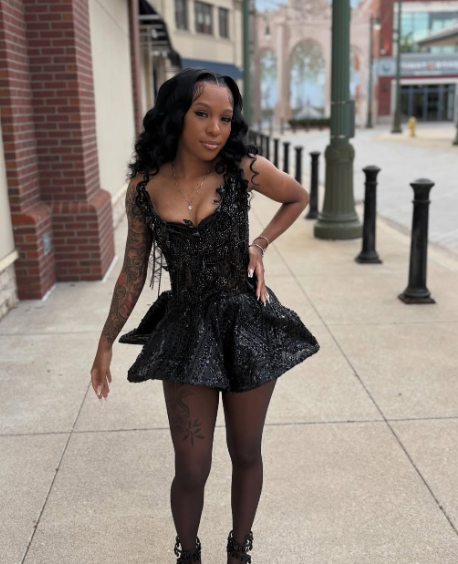 Cute Strapless Black Tulle Sequin Beaded A Line Short Party Dress Formal Homecoming Dress