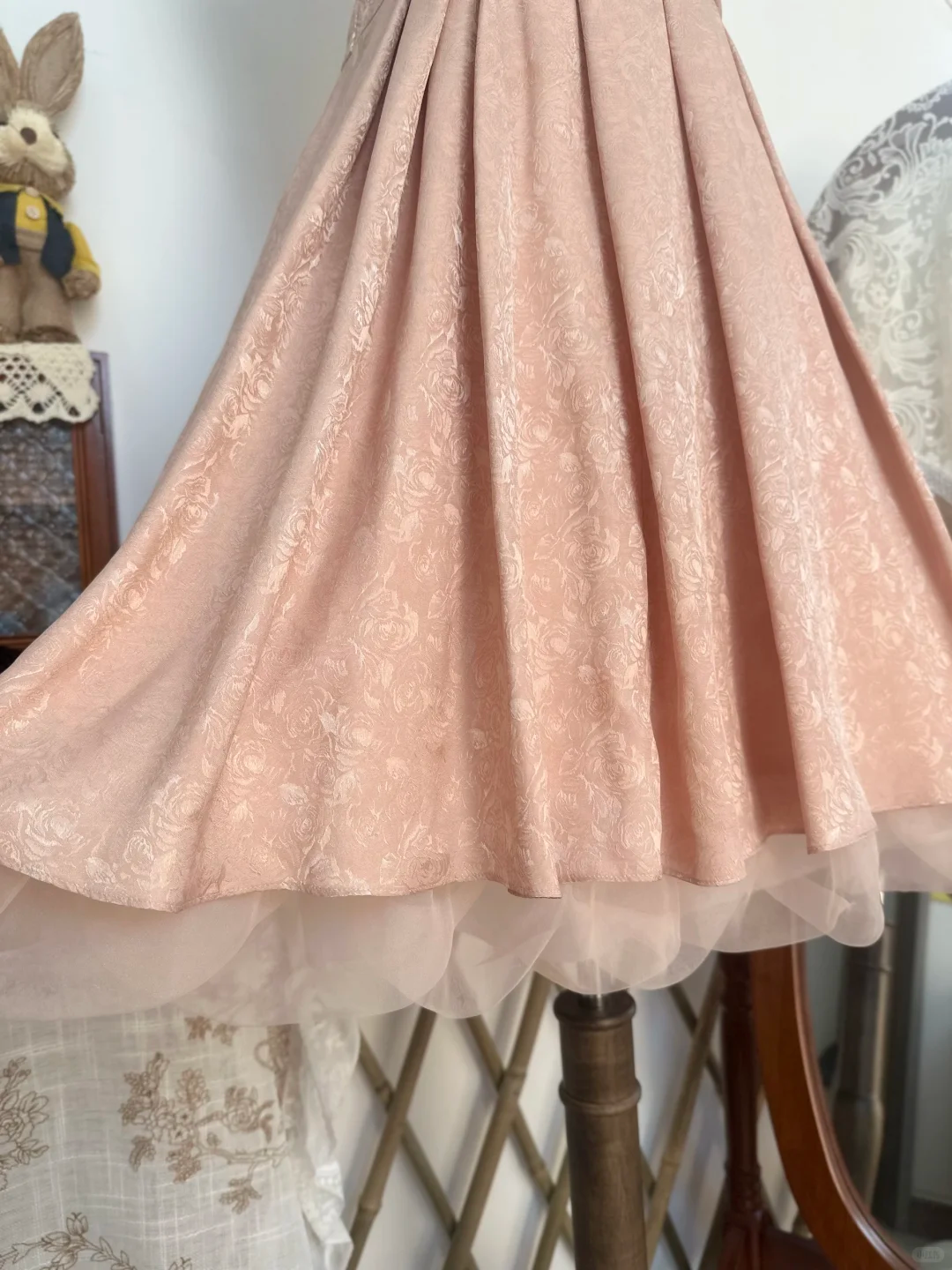 Pretty Spaghetti Straps Pink Satin Print Floral A Line Short Homecoming Dress Birthday Dress