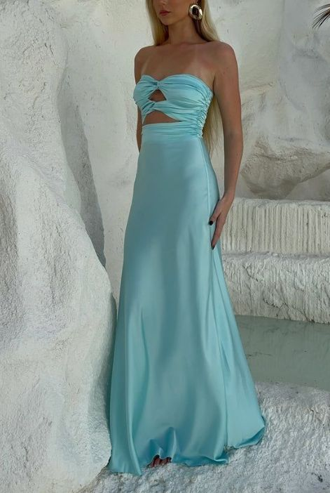 Fashion Strapless Hot Pink Birthday Party Dress Long Porm Dress