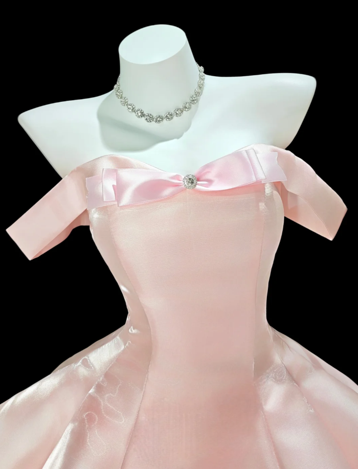 Cute A Line Pink Tulle Satin Short Graduation Homecoming Dress Birthday Dress