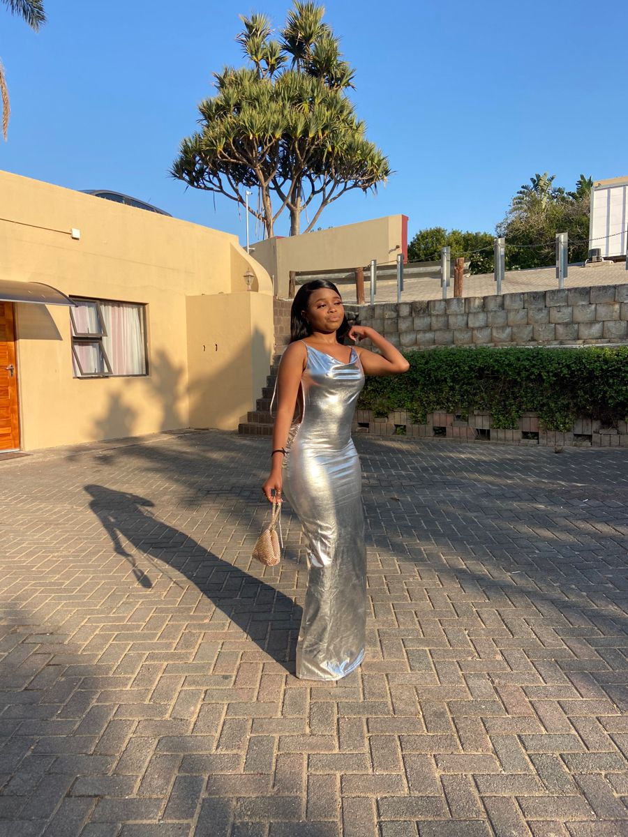 Classy Silver Sleeveless Mermaid Prom Dress,Fashion Silver Formal Gown