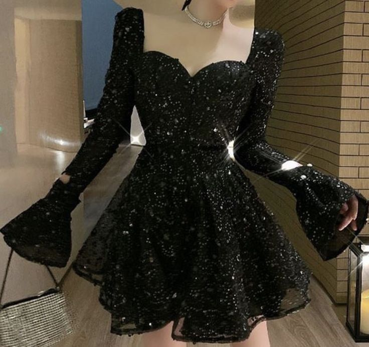 Pretty Black Sweetheart Neck A Line Short party Dress Formal Graduation Homecoming Dress