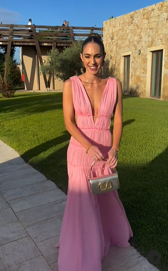 Sexy Deep V Neck Backless Evening Dress A Line Chiffon Party Prom Dress