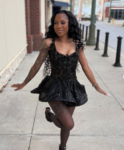 Cute Strapless Black Tulle Sequin Beaded A Line Short Party Dress Formal Homecoming Dress