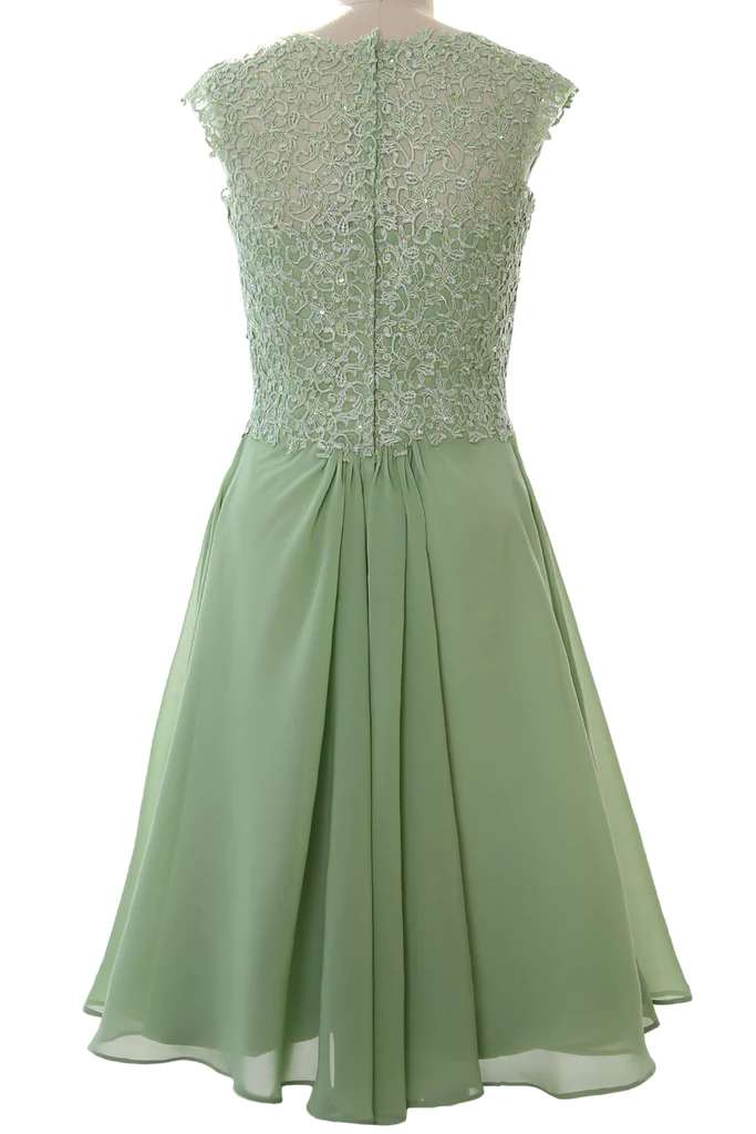 Women Cap Sleeve Cocktail Dress Short Wedding Party Formal Gown Party Dress