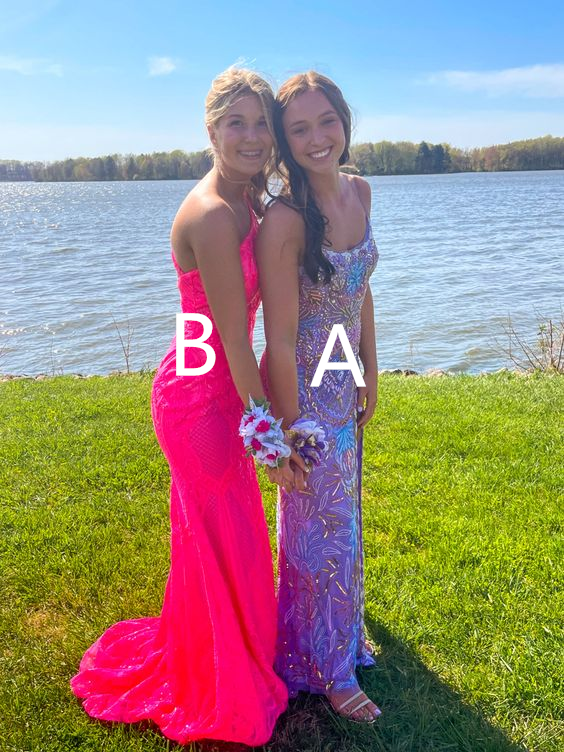 Stunning Mermaid Prom Dress,New Style Purple Prom Gown