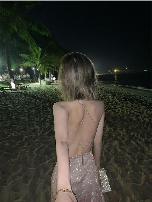 Spaghetti Straps Unique Party Dress ,Chic Homecoming Dress