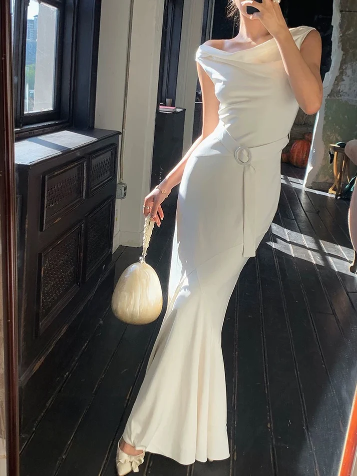 Fashion Green Off Shoulder Mermaid Long Prom Dress Evening Party Dress