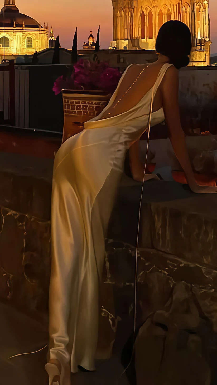 Simple Long Backless Sheath Evening Dress Formal Prom Dress