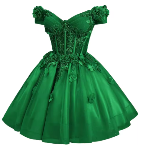 Pretty Off The Shoulder Tulle Appliques Homecoming Dress Pink Short Birthday Dress