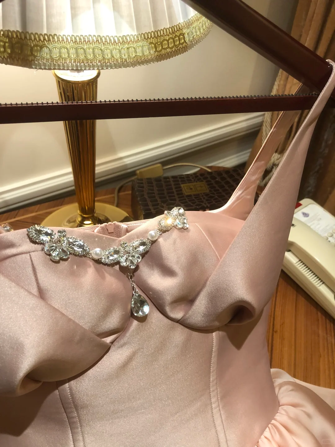 Pretty Pink Satin Beaded Layered A Line Short 16th Birthday Outfits Formal Homecoming Dress