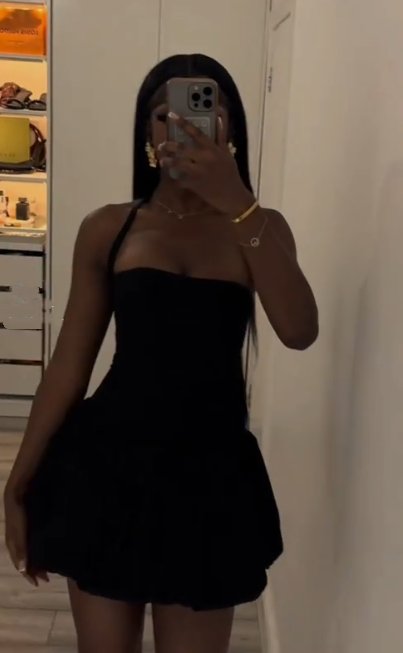 Sexy Black Halter Satin A Line Short Party Dress Formal Graduation Homecoming Dress