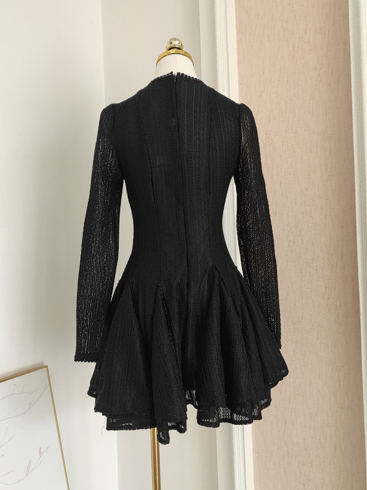 Sexy A line Scoop Neckline Black Holiday Dress Travel Vacation Dresses Short Birthday Dress