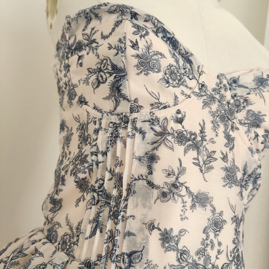 Sexy A line Sweetheart Floral Holiday Dress Travel Vacation Dresses Birthday Dress