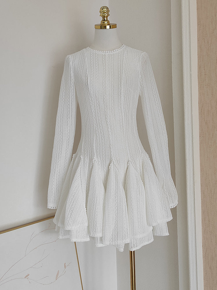 Sexy A line Scoop Neckline White Holiday Dress Travel Vacation Dresses Short Birthday Dress