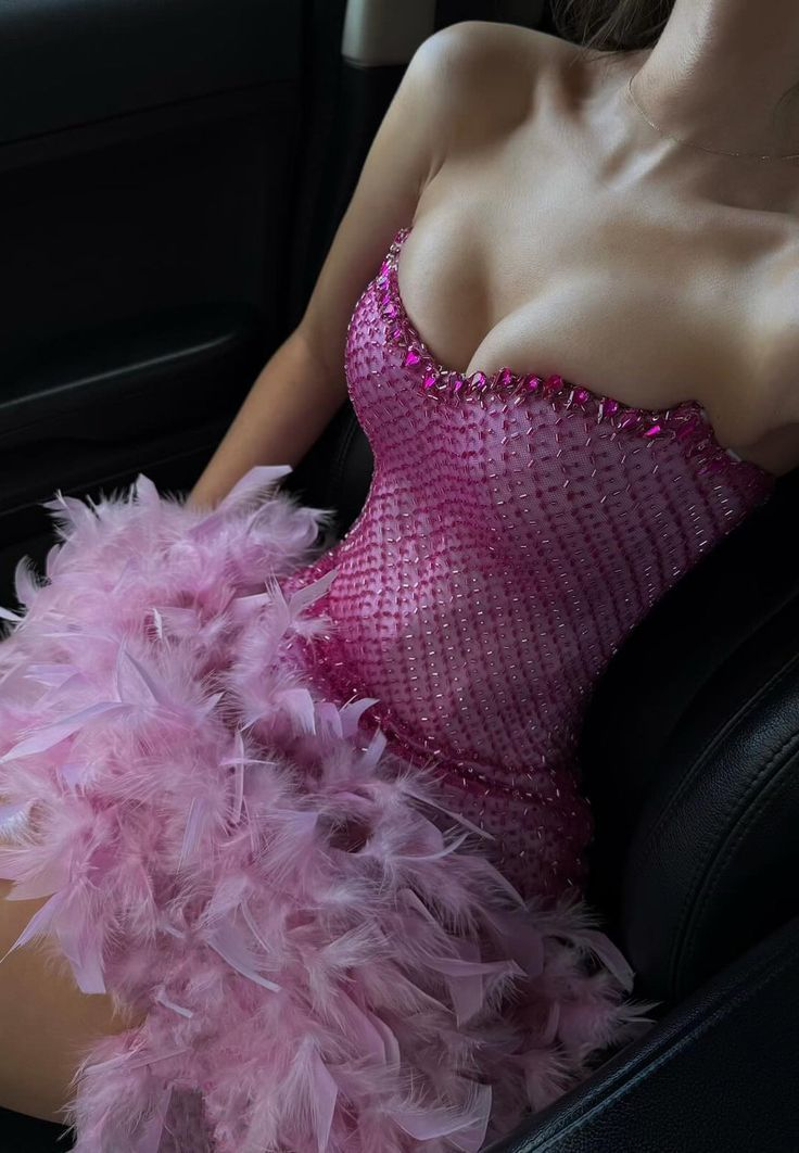 Gorgeous Sweetheart Strapless Sequin Beaded Feathers Blue Cocktail Dress A-Line Short Homecoming Dress
