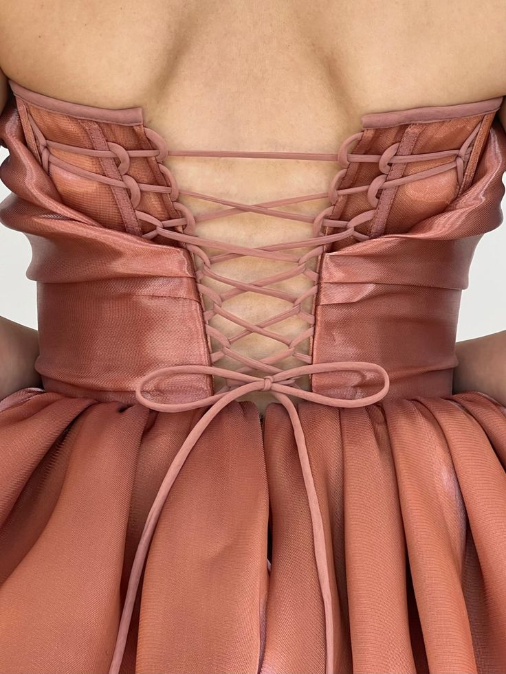Sweet Blush Pink V Neck Organza A Line Short 16th Birthday Outfits Homecoming Dress