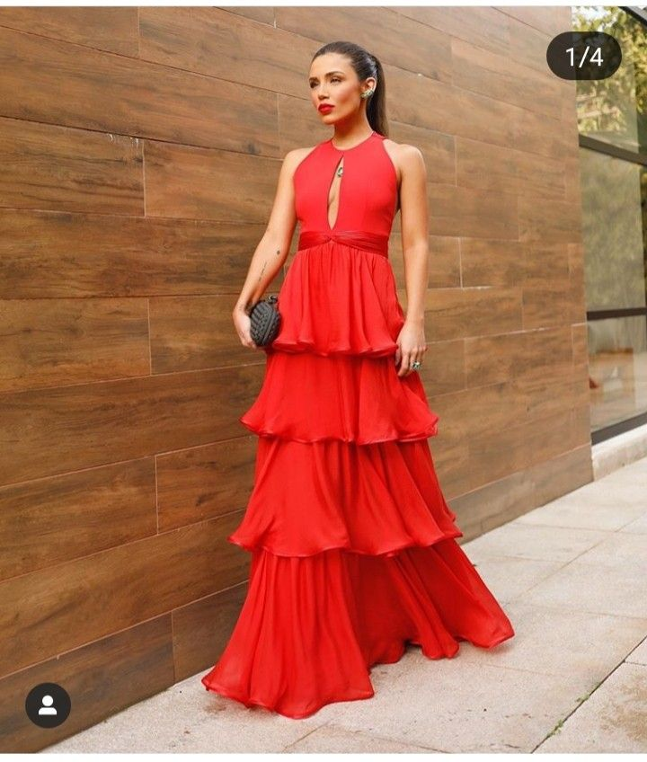 Red Evening Prom Dresses, Long Prom Dress