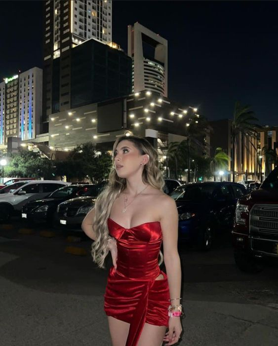 Pretty Satin Velvet Red Sheath Homecoming Dress Birthday Dress