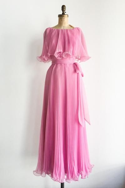 Elegant Blue Pleated A Line Prom Dress Formal Party Evening Dress