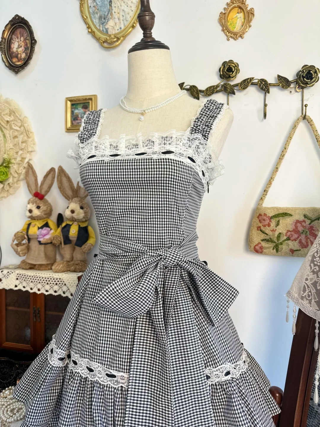 Cute Gray Lace Satin A Line Short Prom Dress Formal Homecoming Dress