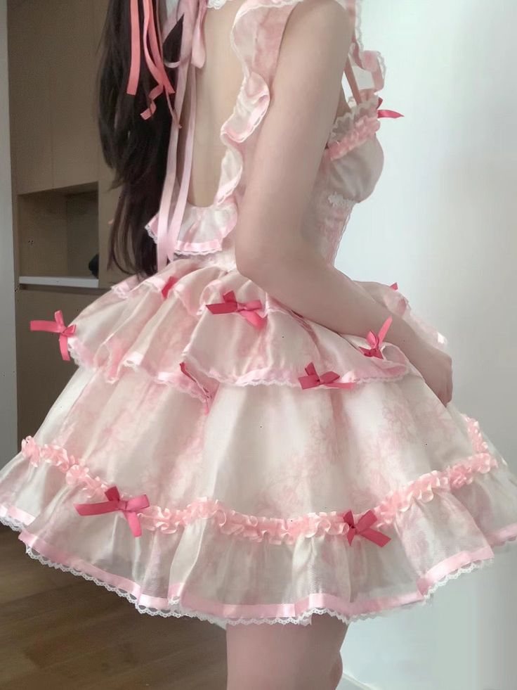 Sweet Pink Open Back Large U Neck Multi-layered Skirt Tulle A-line 16th Birthday Homecoming Dress