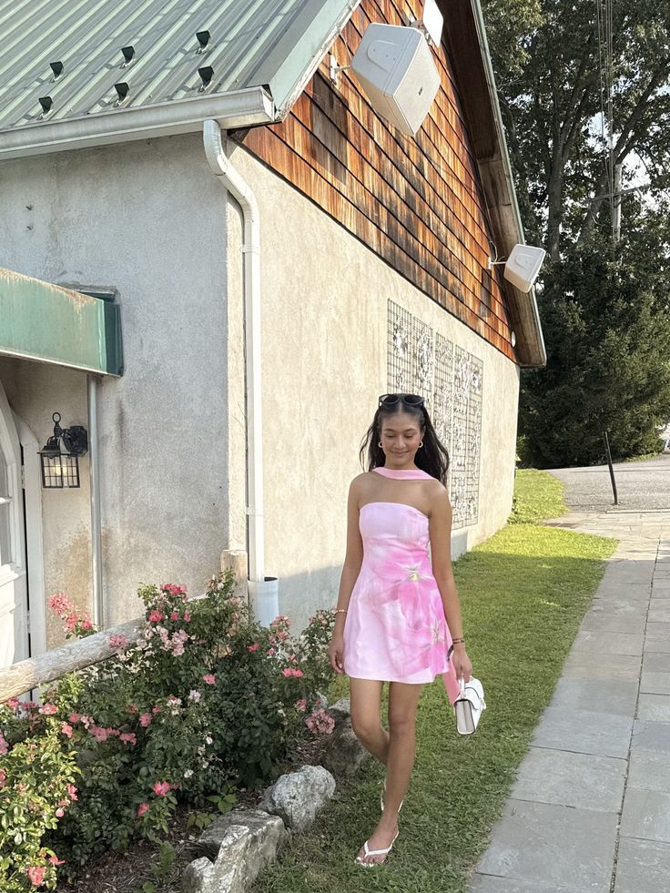 Sweet Printed Tube Top With Ribbon A-line 16th Birthday Homecoming Dress
