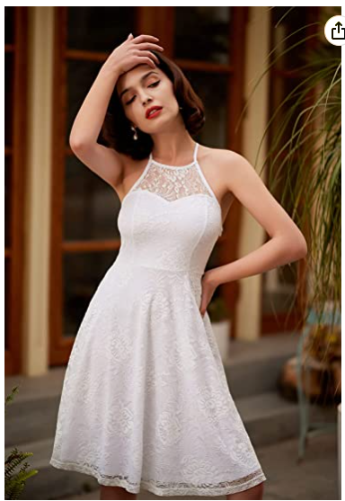 Lace Cocktail Dresses for Women Wedding Guest A-Line Keyhole Party Short Formal Prom Dress